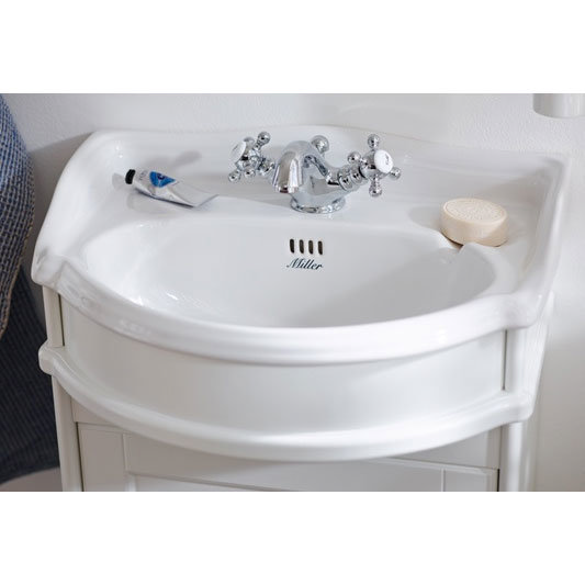 Miller - Vivaldi Monobloc Basin Mixer with Pop-up Waste - 19370C Profile Large Image