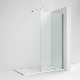 Milton 1400 x 900 Wet Room (800mm Screen, Support Bar + Tray) Large Image