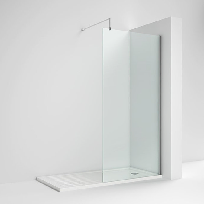 Milton 1600 x 800 Wet Room (1000mm Screen, Support Bar + Tray) Large Image