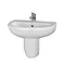 Milton 1TH Classic Bathroom Suite (BTW Pan, Concealed Cistern, Wall Hung Basin)  Newest Large Image