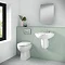 Milton 2TH Classic Bathroom Suite (BTW Pan, Concealed Cistern, Wall Hung Basin) Large Image