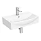 Milton 600 x 400 Wall Hung Bowed Basin (1 Tap Hole) Large Image