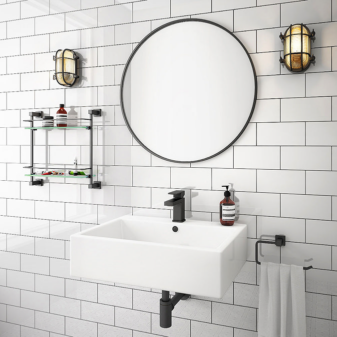 Milton 600 x 460 Wall Hung Rectangular Basin (1 Tap Hole)  Profile Large Image