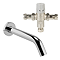 Milton Chrome Curved Wall Mounted Sensor Mixer Tap (incl. Thermostatic Mixing Valve TMV2+3 Approved)