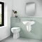 Milton Classic Comfort Height BTW Toilet Pan + Soft Close Seat  Feature Large Image