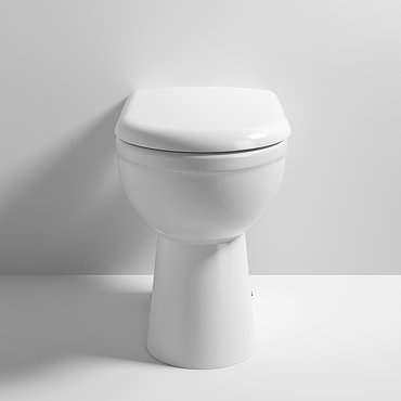 Milton Classic Comfort Height BTW Toilet Pan + Soft Close Seat  Profile Large Image
