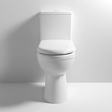 Milton Comfort Height Close Coupled Toilet + Soft Close Seat  Profile Large Image