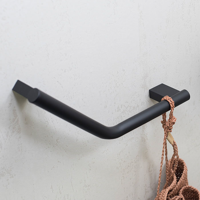 Milton Luxury Black Angled Grab Bar Profile Large Image