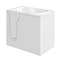 Milton Luxury Mini Walk In 1060mm Easy Access Deep Soak Bath inc. Front + End Panels  Profile Large 