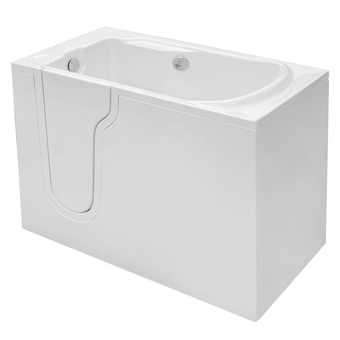 Milton Luxury Walk In 1275mm Easy Access Deep Soak Bath inc. Front + End Panels  Profile Large Image