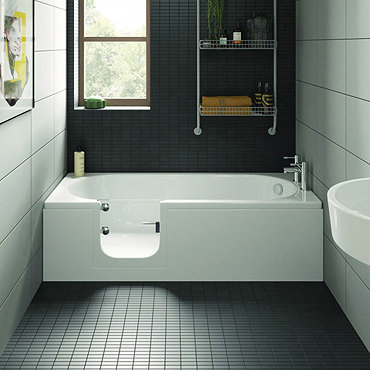 Milton Luxury Walk In 1500mm Bath inc. Front + End Panels  Profile Large Image