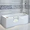 Milton Luxury LH Walk In 1675mm P Shaped Bath inc. Screen, Front + End Panels Large Image