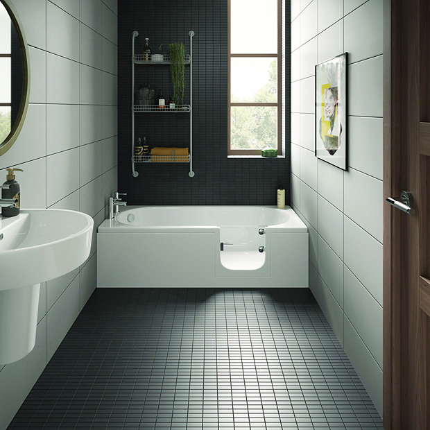 Milton Luxury Walk In 1700mm Bath inc. Front + End Panels Victorian