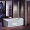 Milton Luxury Walk In 1800mm Bath inc. Screen, Fold Down Seat, Front + End Panels Large Image