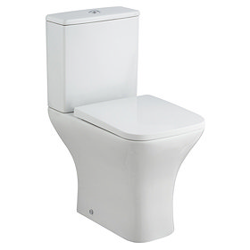 Milton Modern Square Comfort Height Toilet + Soft Close Seat Large Image