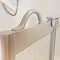 Milton Silver Front Access Half Height Twin Bi-Fold Inline Shower Doors - Right Hand Profile Large