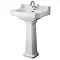 Milton Traditional Comfort Height 560mm 1TH Basin + Pedestal Large Image
