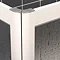 Milton White Front Access Half Height Twin Bi-Fold Inline Shower Doors - Right Hand  Standard Large 