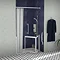 Milton White RH Front Access Half Height Bi-Fold Shower Door Large Image