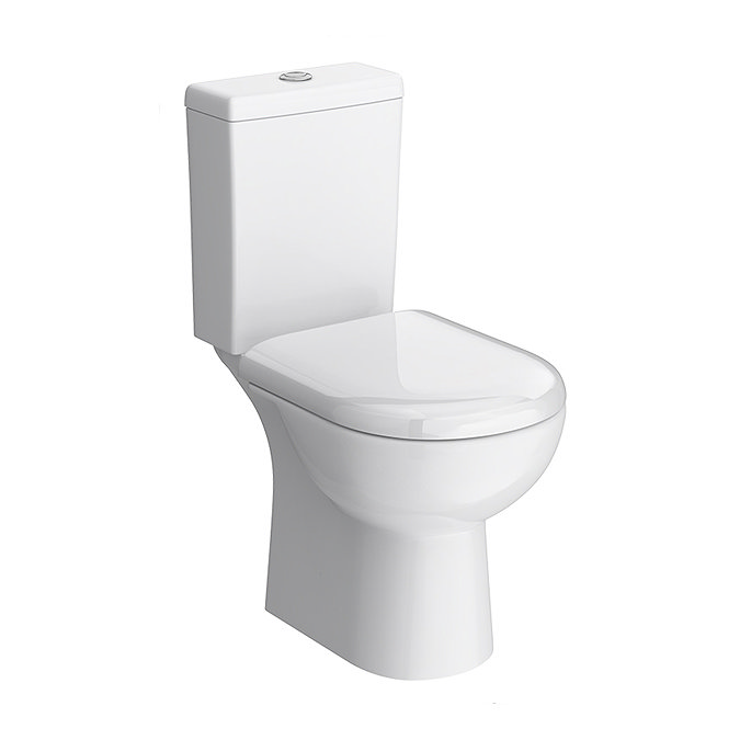 Minimalist Compact Floor Standing Vanity Unit + Knedlington Close Coupled Toilet  Standard Large Ima