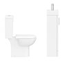 Minimalist Compact Floor Standing Vanity Unit + Knedlington Close Coupled Toilet  additional Large I