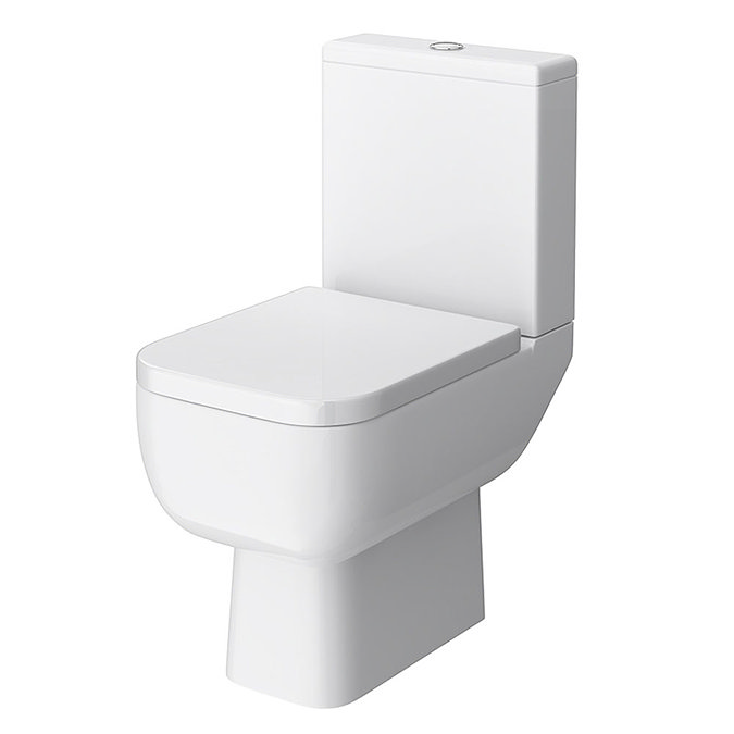 Minimalist Compact Wall Hung Vanity Unit + Series 600 Close Coupled Toilet  Feature Large Image