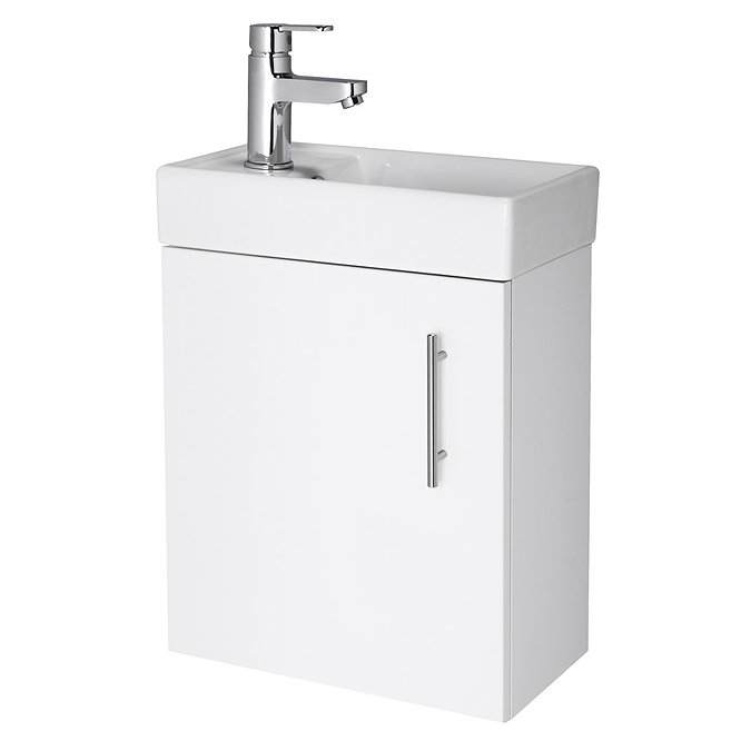 Minimalist Compact Wall Hung Vanity Unit with Series 600 Close Coupled Toilet Profile Large Image