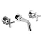 Ultra Helix Crosshead Wall Mounted Bath Mixer - Chrome Large Image