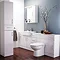 Alaska 7 Piece Vanity Unit Bathroom Suite (High Gloss White - Depth 330mm) Large Image