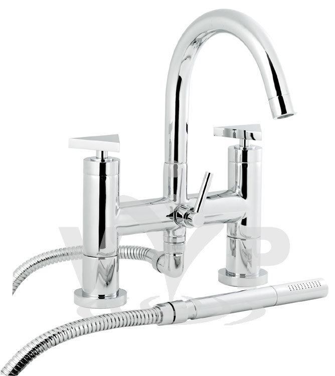 Minimalist Isla bath shower mixer small spout Large Image