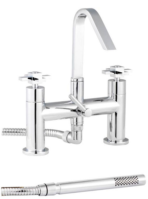 Minimalist Mantra Swivel Spout Bath Shower Mixer - MIN314-MAN399 Large Image