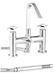 Minimalist Mantra Swivel Spout Bath Shower Mixer - MIN314-MAN399 Large Image
