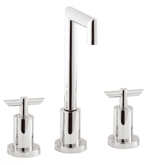 Minimalist Mitre 3 Tap Hole Basin Mixer - PQ307-PQ399 Large Image