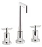 Minimalist Mitre 3 Tap Hole Basin Mixer - PQ307-PQ399 Large Image