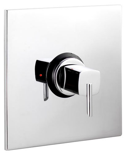 Rialto Concealed Thermostatic Sequential Shower Valve with Square Plate Large Image