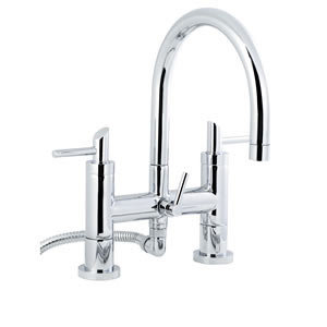 Minimalist Scene Deck Bath Shower Mixer Large Image