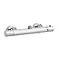 Minimalist Thermostatic Bar Valve & Rigid Riser Kit w. Round Handset Feature Large Image
