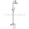 Hudson Reed Minimalist Thermostatic Bar Valve + Tiamo Rigid Riser Kit - Chrome Large Image