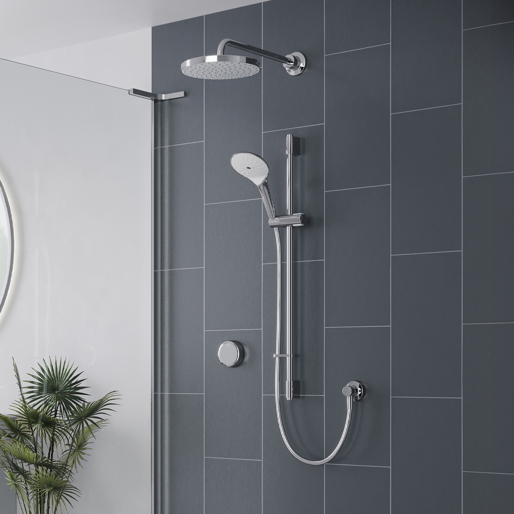 Mira Activate With Coldboost Double Outlet Rear Fed Digital Shower 