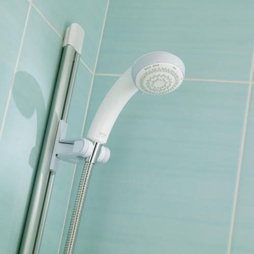 Mira - Advance ATL Flex 9.8kw Thermostatic Electric Shower - White & Chrome - 1.1643.006 In Bathroom
