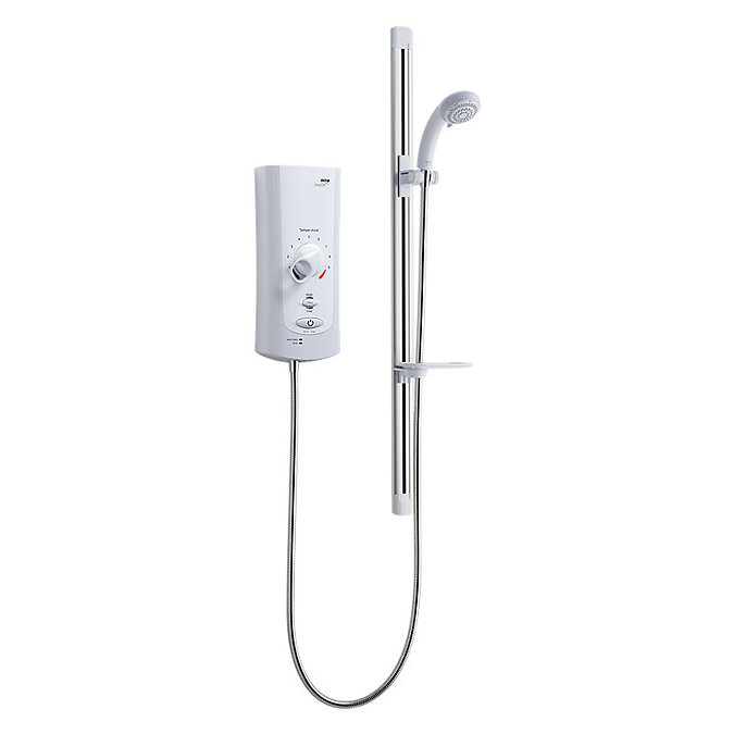 Mira - Advance ATL Flex Extra Wireless 9.0kw Thermostatic Electric Shower - White & Chrome Large Ima