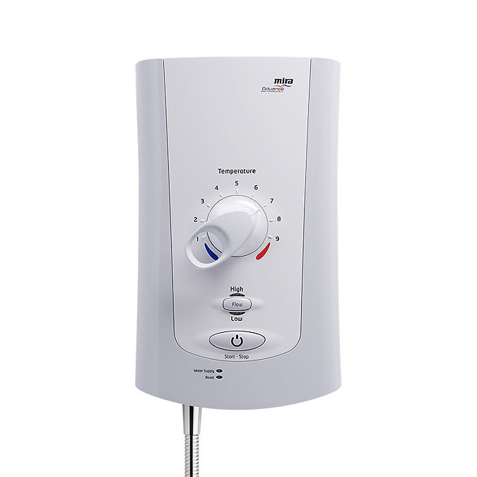 Mira - Advance Flex Low Pressure 9.0kw Thermostatic Electric Shower - White & Chrome - 1.1759.003  Profile Large Image