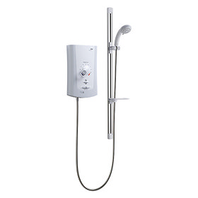 Mira - Advance Flex Low Pressure 9.0kw Thermostatic Electric Shower - White & Chrome - 1.1759.003 La