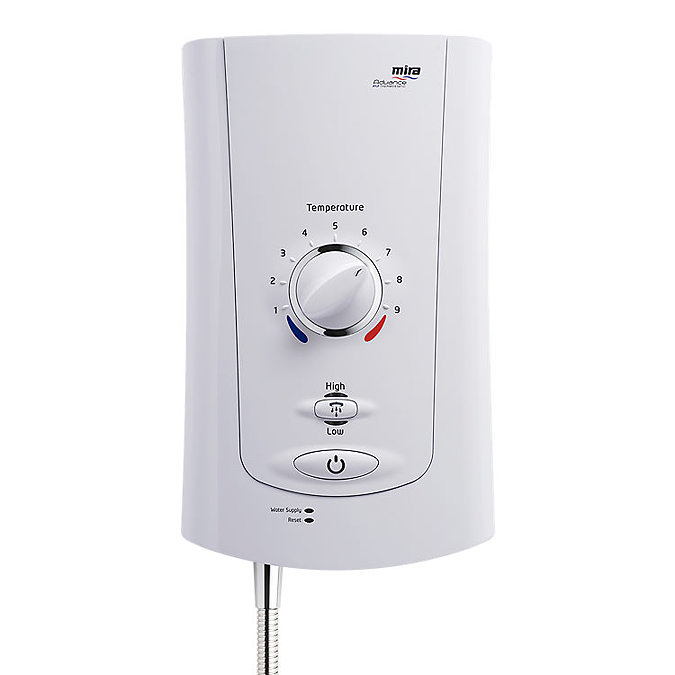 Mira - Advance Low Pressure 9.0kw Thermostatic Electric Shower - White & Chrome - 1.1759.001  Profile Large Image