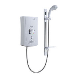 Mira - Advance Low Pressure 9.0kw Thermostatic Electric Shower - White & Chrome - 1.1759.001 Medium 