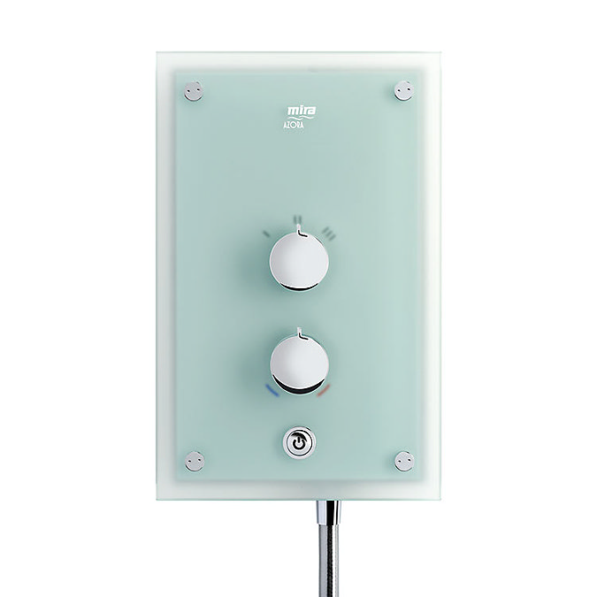 Mira - Azora 9.8kw Thermostatic Electric Shower - Frosted Glass - 1.1634.011  Profile Large Image