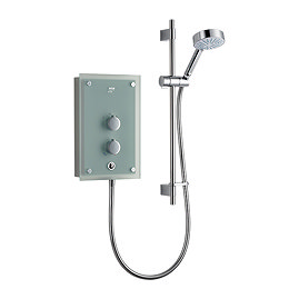 Mira - Azora 9.8kw Thermostatic Electric Shower - Frosted Glass - 1.1634.011 Large Image