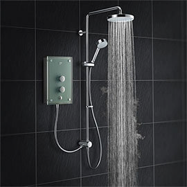 Mira Azora Dual 9.8 KW Electric Shower - Frosted Glass - 1.1634.156 Medium Image