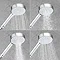 Mira Beat 110mm Four Spray Showerhead - Chrome - 1.1605.237  Profile Large Image