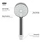 Mira Beat Eco Four Spray Showerhead - Chrome - 2.1831.003  Profile Large Image